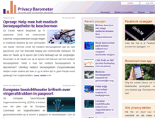 Tablet Screenshot of privacybarometer.nl